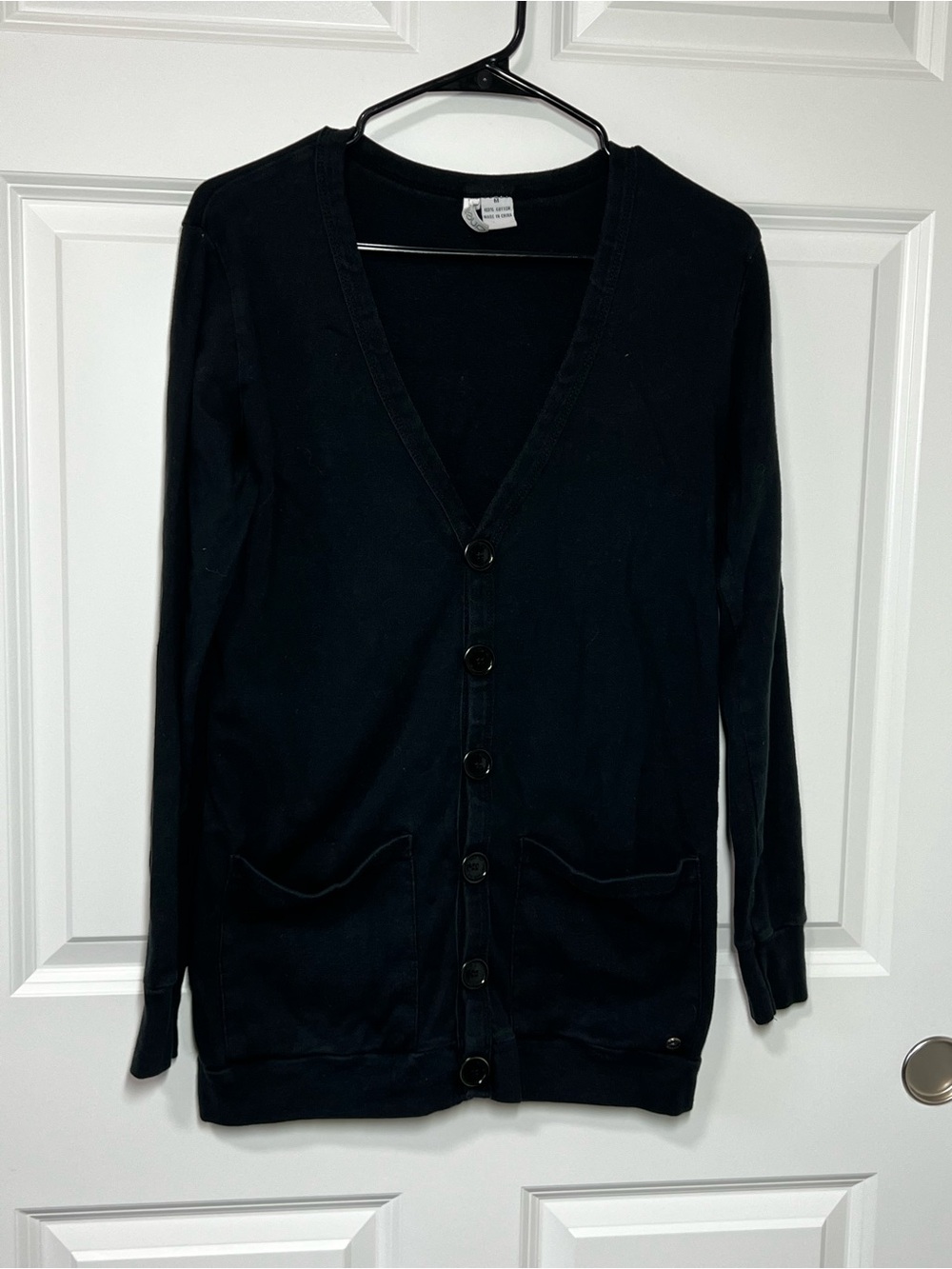 O’Neill 100% Cotton Button-Front Cardigan with Front Pockets Womens Medium